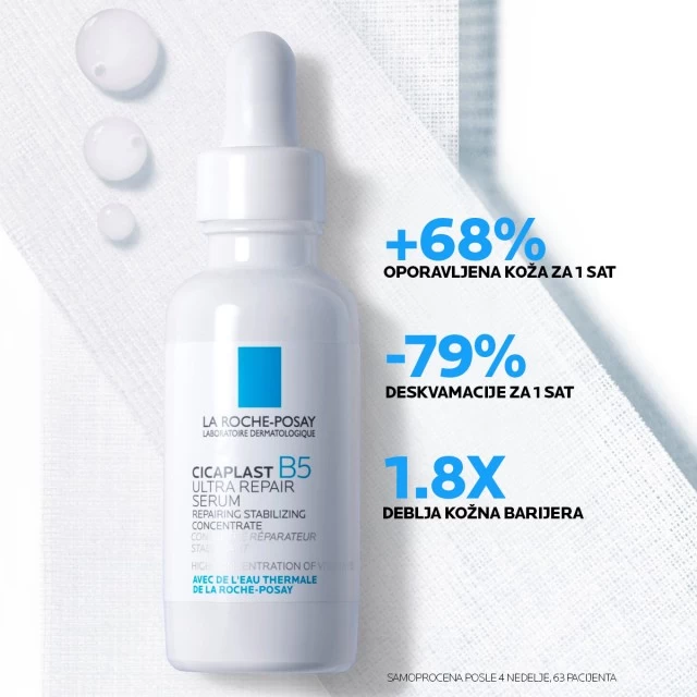 LA ROCHE-POSAY CICAPLAST B5 SERUM ZA NEGU I OBNOVU POVRŠINE KOŽE 30ML