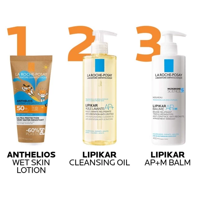 LA ROCHE-POSAY ANTHELIOS DP WET SKIN LOSION ZA ZAŠTITU OD SUNCA ZA MOKRU ILI SUVU KOŽU ZA DECU SPF50+, 200 ML
