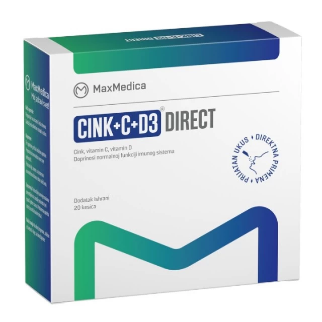 MAXMED CINK + VITAMIN C + VITAMIN D DIRECT KESICE A20