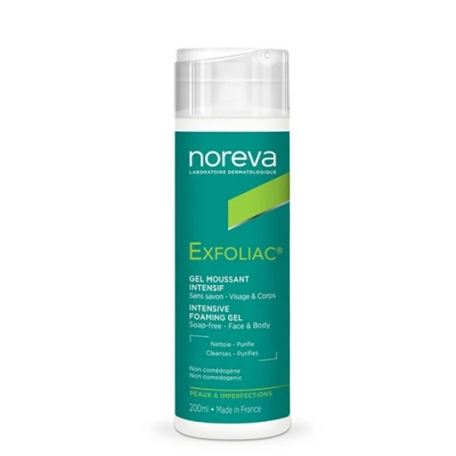 NOREVA EXFOLIAC PENASTI GEL ZA LICE SA AHA KISELINAMA 200ML NOREVA EXFOLIAC PENASTI GEL ZA LICE SA AHA KISELINAMA 200ML