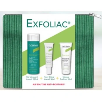 NOREVA PROMO EXFOLIAC PENASTI GEL 200M L+ GLOBAL X PRO KREMA 30ML + MASKA ZA DUBINSKO ČIŠĆENJE 50ML+ POKLON NESESER