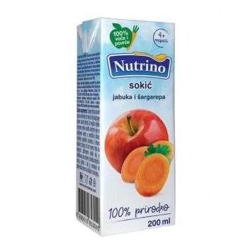 NUTRINO SOKIĆ JABUKA I ŠARGAREPA 200ML