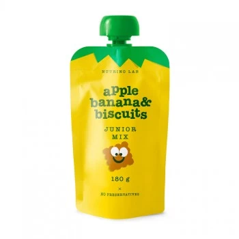 NUTRINO JUNIOR VOĆNI MIX JABUKA, BANANA I KEKS 180G
