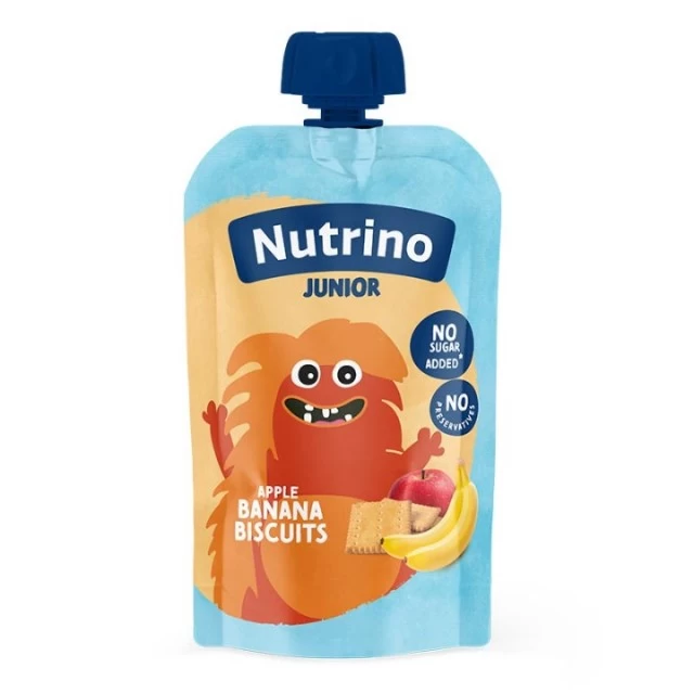 NUTRINO JUNIOR VOĆNI MIX JABUKA, BANANA I KEKS 100G NUTRINO JUNIOR VOĆNI MIX JABUKA, BANANA I KEKS 100G