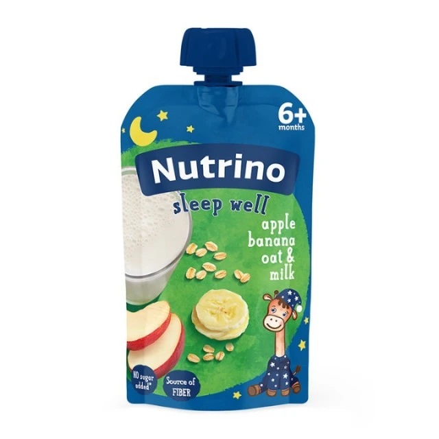 NUTRINO JUNIOR SLEEP WELL NOCNA KAŠA JABUKA + BANANA + OVAS + MLEKO 100G