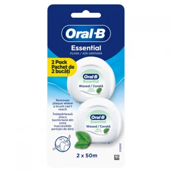 ORAL B KONAC ZA ZUBE ESSENTIAL VOSKIRAN MINT 2X50M 