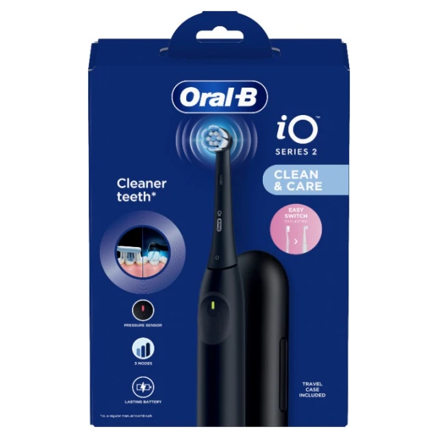 ORAL B ELEKTRIČNA ČETKICA IO2 SENS CRNA ORAL B ELEKTRIČNA ČETKICA IO2 SENS CRNA