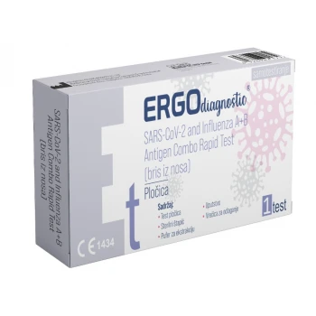 ERGO DIAGNOSTIC KOVID TEST INFLUENCA A+B  IZ NOSA A1