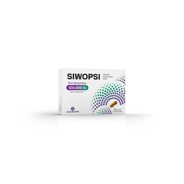 SIWOPSI SERRAPEPTASE 120000IU KAPSULE A 15