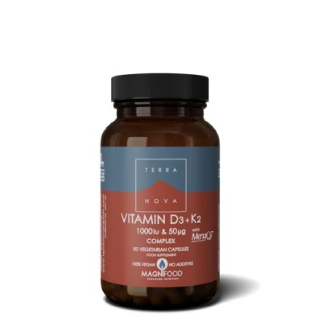 TERRANOVA VITAMIN D3 1000IU + VITAMIN K2 50MCG KAPSULE A50