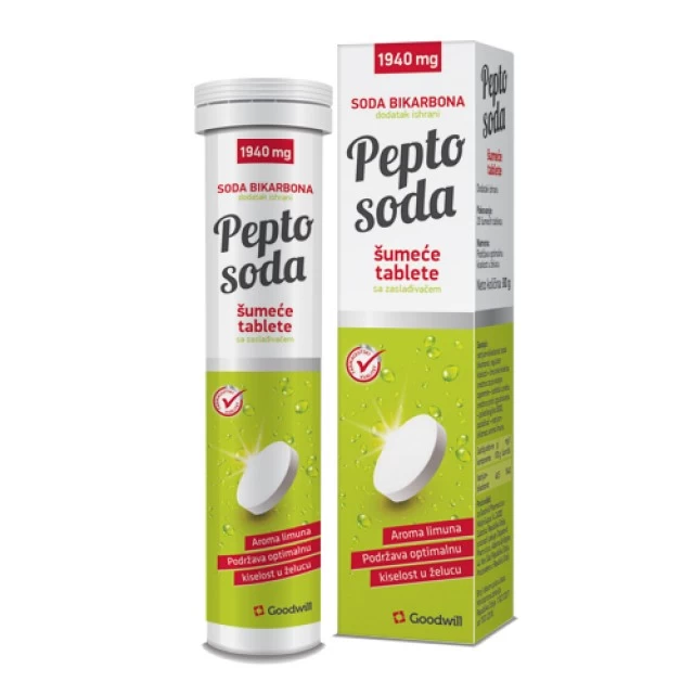 PEPTO SODA ŠUMEĆE TABLETE A20 UKUS LIMUN