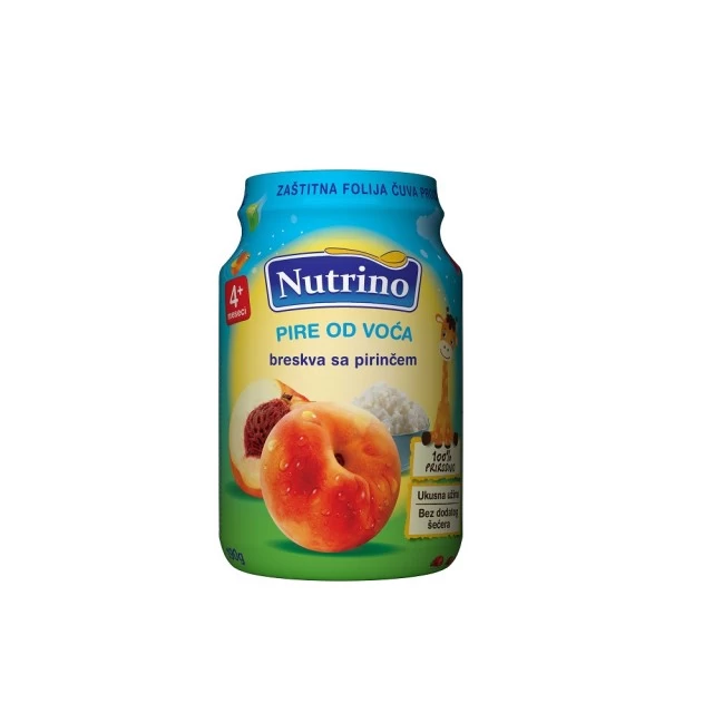 NUTRINO PIRE OD VOĆA - BRESKVA SA PIRINČEM 190G