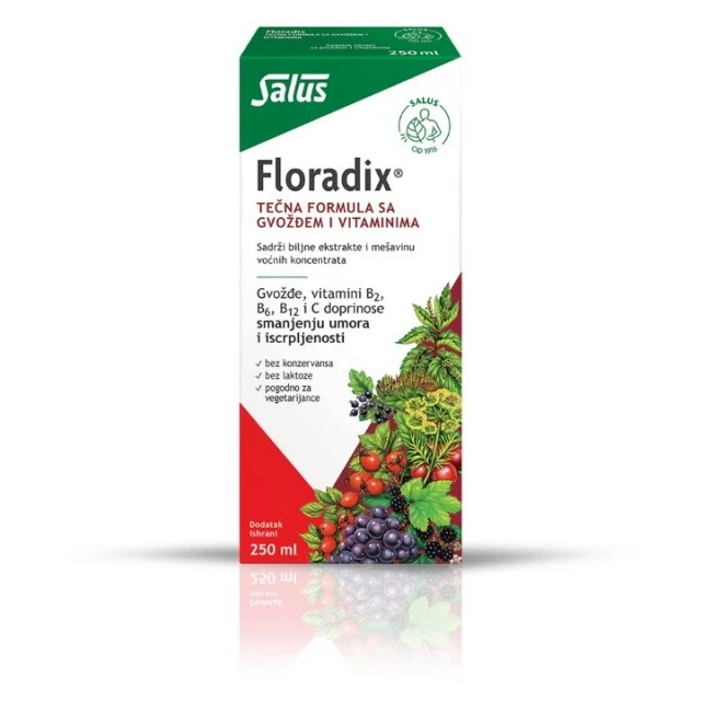 FLORADIX TEČNA FORMULA SA GVOŽĐEM I VITAMINIMA 250ML