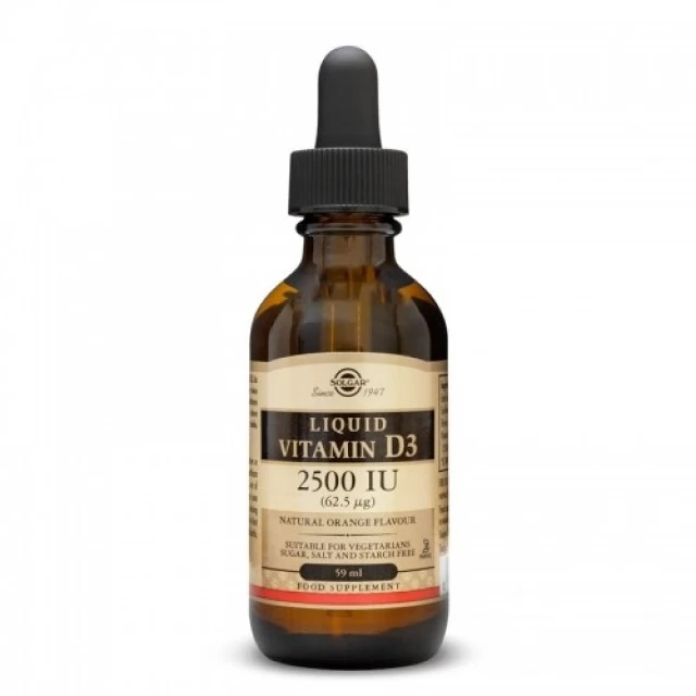SOLGAR LIQUID VITAMIN D3 2500IU 59ML