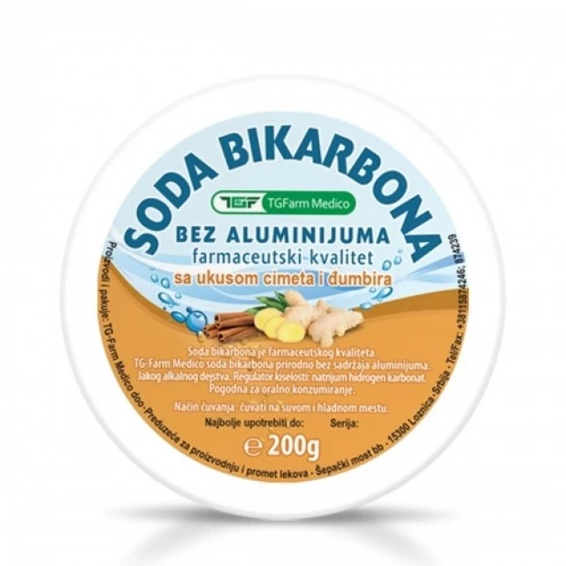GOTI SODA BIKARBONA BEZ ALUMINIJUMA SA CIMETOM I ĐUMBIROM 200G