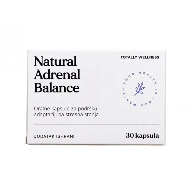 TOTALLY WELLNESS NATURAL ADRENAL BALANCE KAPSULE A30