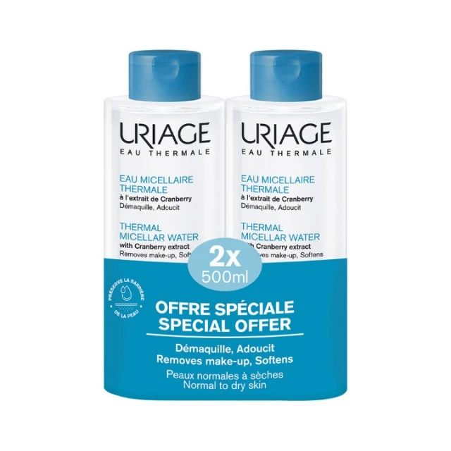 URIAGE MICELARNA VODA PLAVA 2x500ML