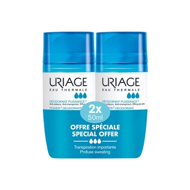 URIAGE EAU THERMALE POWER 3 DEO ROLL-ON PROMO 2X50ML