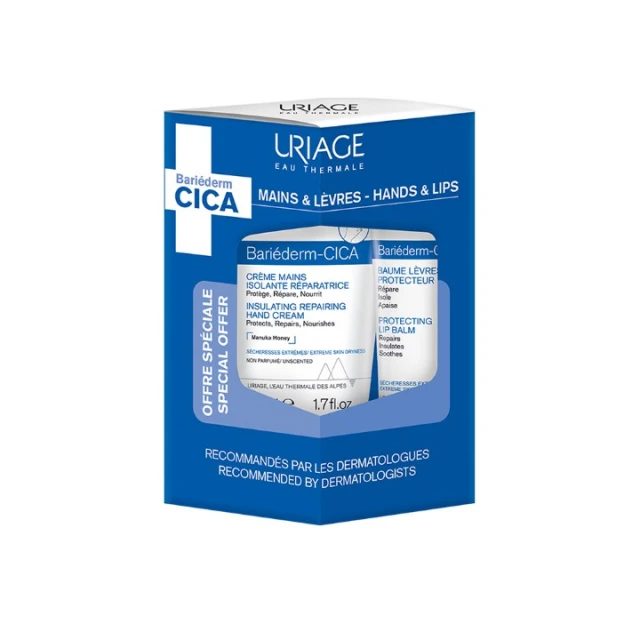 URIAGE BARIEDERM KREMA ZA RUKE 50ML + BARIEDERM CICA BALZAM ZA USNE 15ML PROMO URIAGE BARIEDERM KREMA ZA RUKE 50ML + BARIEDERM CICA BALZAM ZA USNE 15ML PROMO