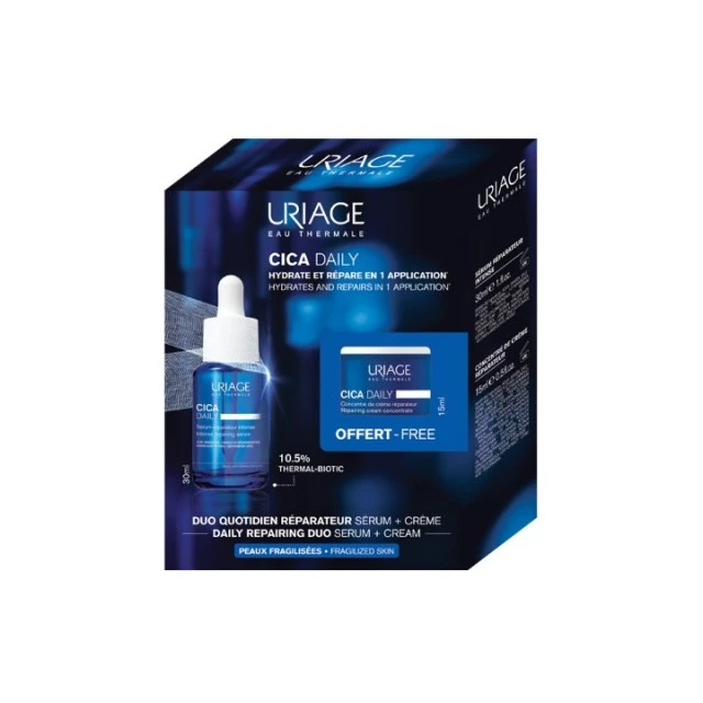 URIAGE BARIEDERM CICA DAILY SERUM 30ML + CICA DAILY KONCENTRAT KREMA 15ML