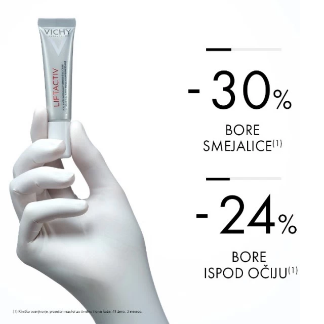 VICHY LIFTACTIV SUPREME EYES NEGA ZA KOREKCIJU BORA I ČVRSTINE KOŽE OKO OČIJU 15ML