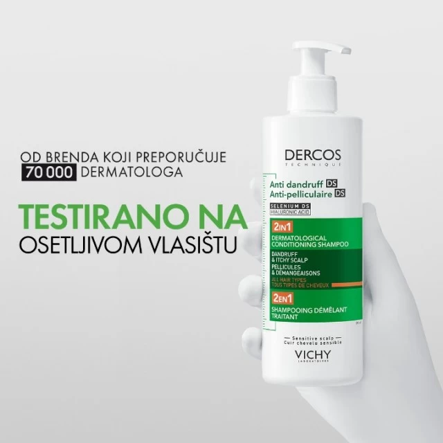 VICHY DERCOS ŠAMPON PROTIV PERUTI DS 2U1 390ML