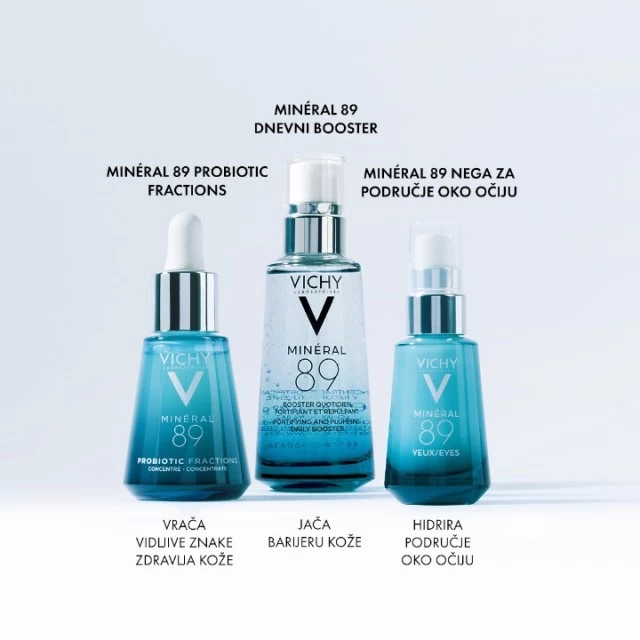 VICHY MINERAL 89 EYES SNAŽNIJA I PUNIJA KOŽA OKO OČIJU SA HIJALURONSKOM KISELINOM 15ML