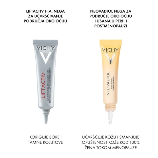 VICHY NEOVADIOL MULTIKOREKTIVNA NEGA ZA GUŠĆU I GLATKIJU KOŽU ZA PODRUČJE OKO OČIJU I USANA 15ML