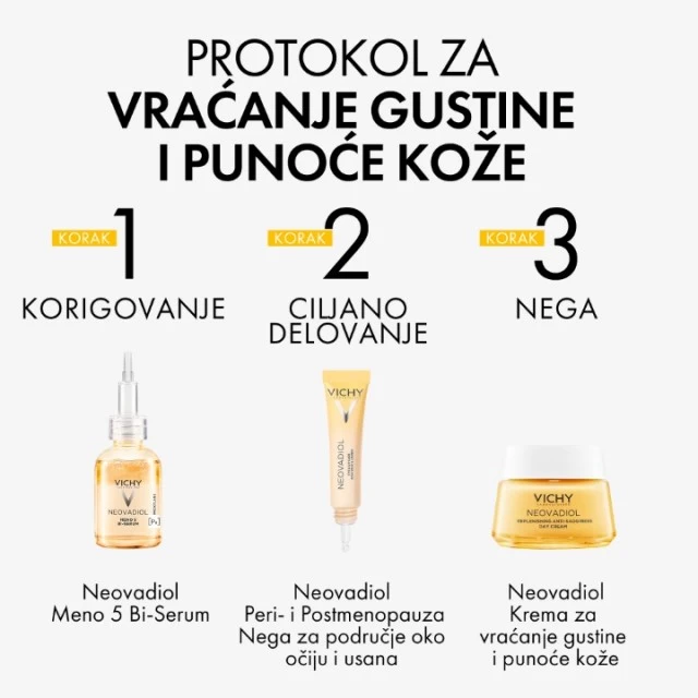 VICHY NEOVADIOL MULTIKOREKTIVNA NEGA ZA GUŠĆU I GLATKIJU KOŽU ZA PODRUČJE OKO OČIJU I USANA 15ML