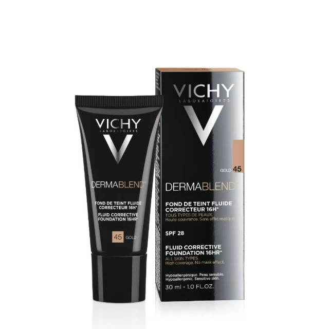 VICHY DERMABLEND CORRECTOR TEČNI KOREKTIVNI PUDER SPF 28 30ML 45 GOLD