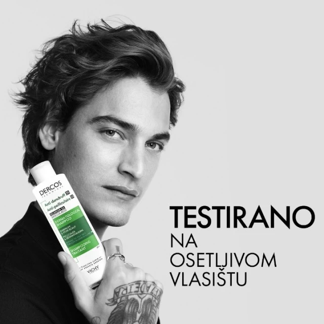 VICHY DERCOS ANTI-DANDRUFF ŠAMPON PROTIV PERUTI ZA NORMALNU DO MASNU KOSU 200ML