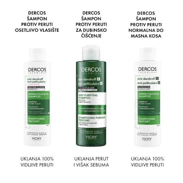 VICHY DERCOS ANTI-DANDRUFF K ŠAMPON ZA DUBINSKO ČIŠĆENJE PROTIV PRIANJAJUĆE PERUTI I SEBUMA 250ML VICHY DERCOS ANTI-DANDRUFF K ŠAMPON ZA DUBINSKO ČIŠĆENJE PROTIV PRIANJAJUĆE PERUTI I SEBUMA 250ML