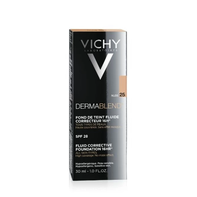 VICHY DERMABLEND CORRECTOR TEČNI KOREKTIVNI PUDER SPF 28 30ML 25 NUDE