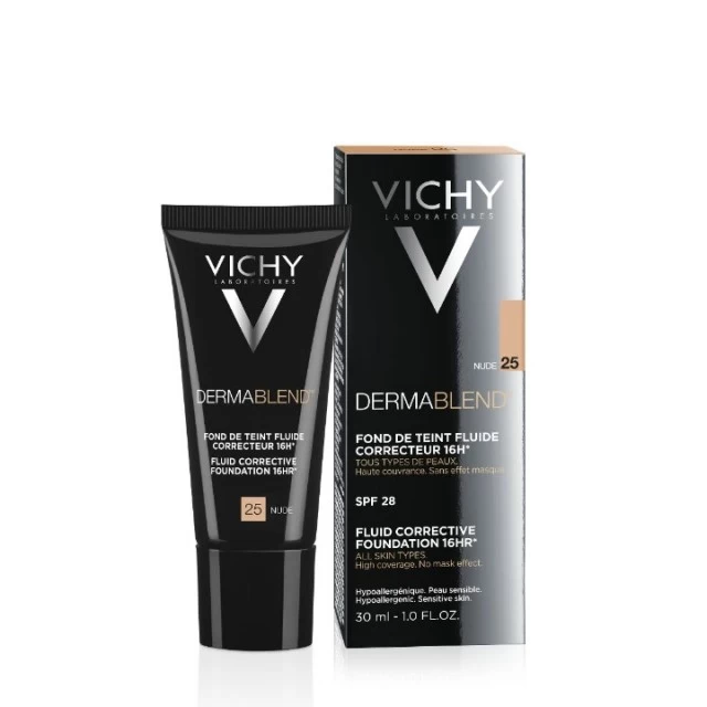 VICHY DERMABLEND CORRECTOR TEČNI KOREKTIVNI PUDER SPF 28 30ML 25 NUDE