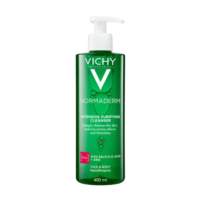 VICHY NORMADERM PHYTOSOLUTION GEL ZA DUBINSKO ČIŠĆENJE MASNE I AKNAMA SKLONE KOŽE 400ML