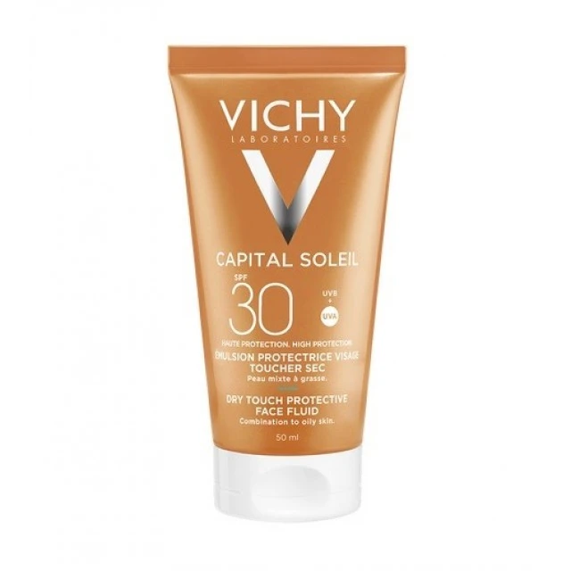 VICHY CAPITAL IDEAL SOLEIL DRY TOUCH FINISH FLUID ZA LICE SPF30 50ML