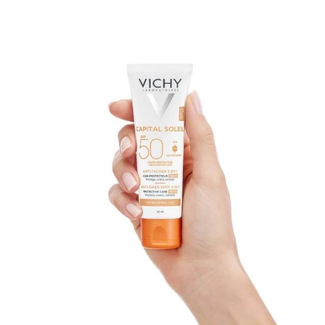 VICHY CAPITAL SOLEIL TONIRANA KREMA 3U1 PROTIV TAMNIH FLEKA SPF50+ 50ML