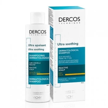 VICHY DERCOS IZUZETNO SMIRUJUĆI ŠAMPON ZA OSETLJIVO VLASIŠTE, SUVA KOSA 200ML