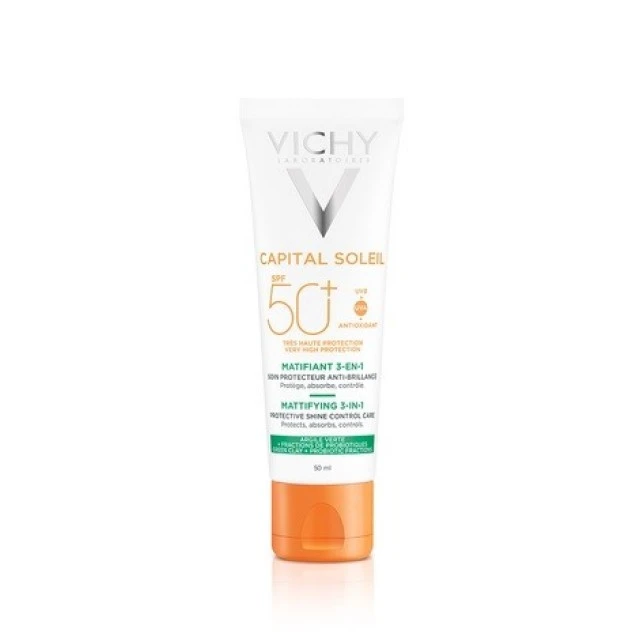 VICHY CAPITAL SOLEIL MATIRAJUĆA NEGA 3U1 SPF 50+ 50ML
