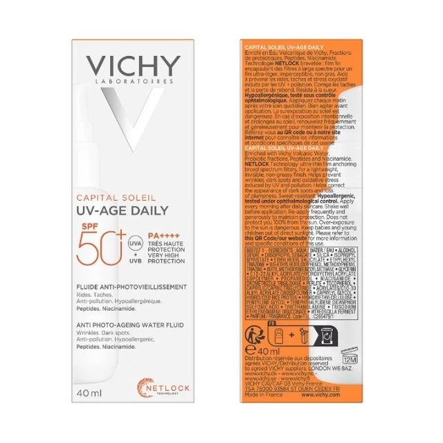 VICHY CAPITAL SOLEIL UV-AGE DAILY FLUID SPF 50+ 40ML