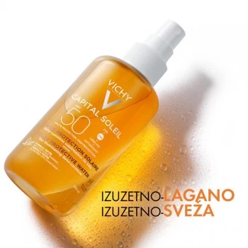 VICHY IDEAL SOLEIL VODICA ZA ZAŠTITU OD SUNCA NAGLAŠEN TEN SPF50 200ML