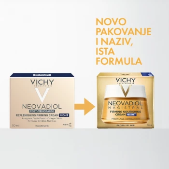 VICHY NEOVADIOL POSTMENO HRANLJIVA NOĆNA NEGA ZA ČVRSTINU KOŽE U POSTMENOPAUZI S OMEGA KISELINAMA 50ML