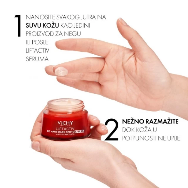 VICHY LIFTACTIV SPECIALIST B3 DARK SPOTS KREMA PROTIV TAMNIH HIPERPIGMENTACIJSKIH FLEKA I BORA SPF 50, 50ML