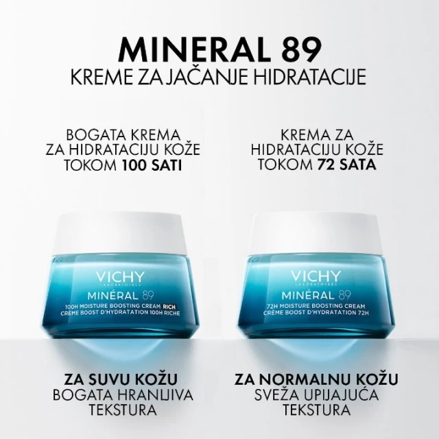 VICHY MINERAL 89 LIGHT KREMA ZA INTENZIVNU HIDRATACIJU TOKOM 72 SATA 50 ML