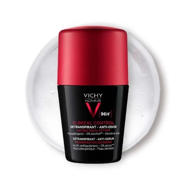 VICHY HOMME DEODORANT ROLL-ON CLINICAL CONTROL 96H 50 ML