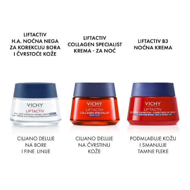 VICHY LIFTACTIV SPECIALIST B3 DARK SPOTS NOĆNA KREMA PROTIV TAMNIH HIPERPIGMENTACIJSKIH FLEKA I BORA 50ML