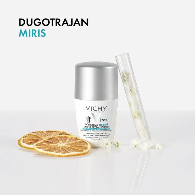 VICHY DEODORANT ROLL-ON INVISIBLE PROTECT DERMO ANTI-PERSPIRANT 72H PROMO PAKET