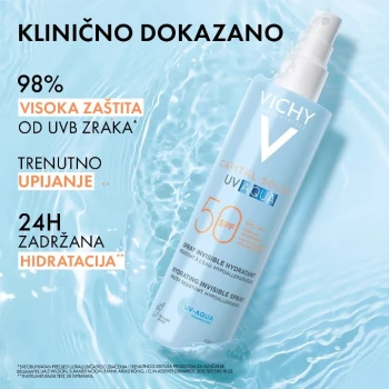 VICHY CAPITAL SOLEIL UV AQUA SPREJ SPF50+ 200ML