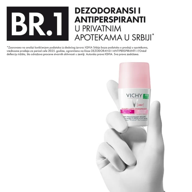 VICHY DEODORANT ROLL-ON BEAUTY 50ML