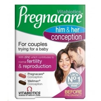 PREGNACARE HIM&HER CONCEPTION TABLETE A60